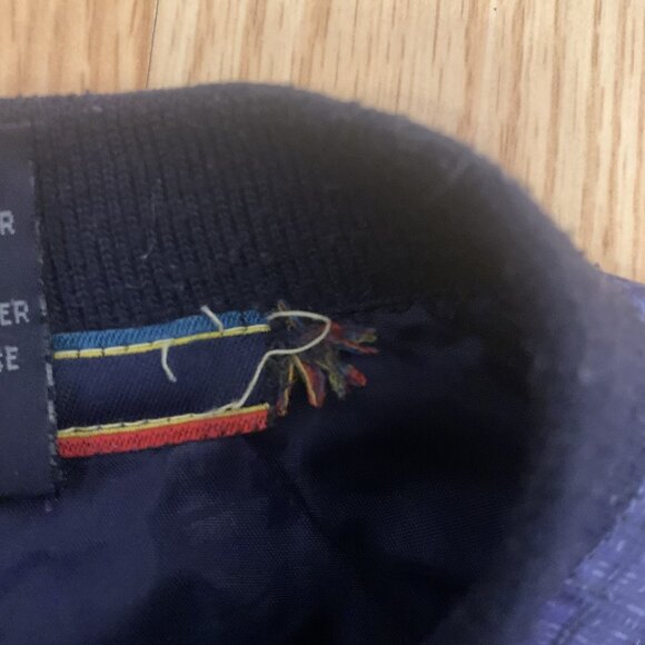 VTG Sunice Golf Pullover Sweater Mens Large Blue Plaid Windbreaker Long Sleeve - Picture 5 of 12